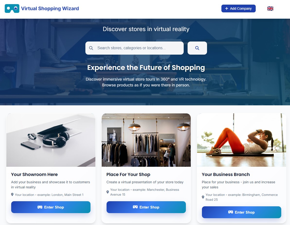 Virtual Tour Shopping Center Bristol